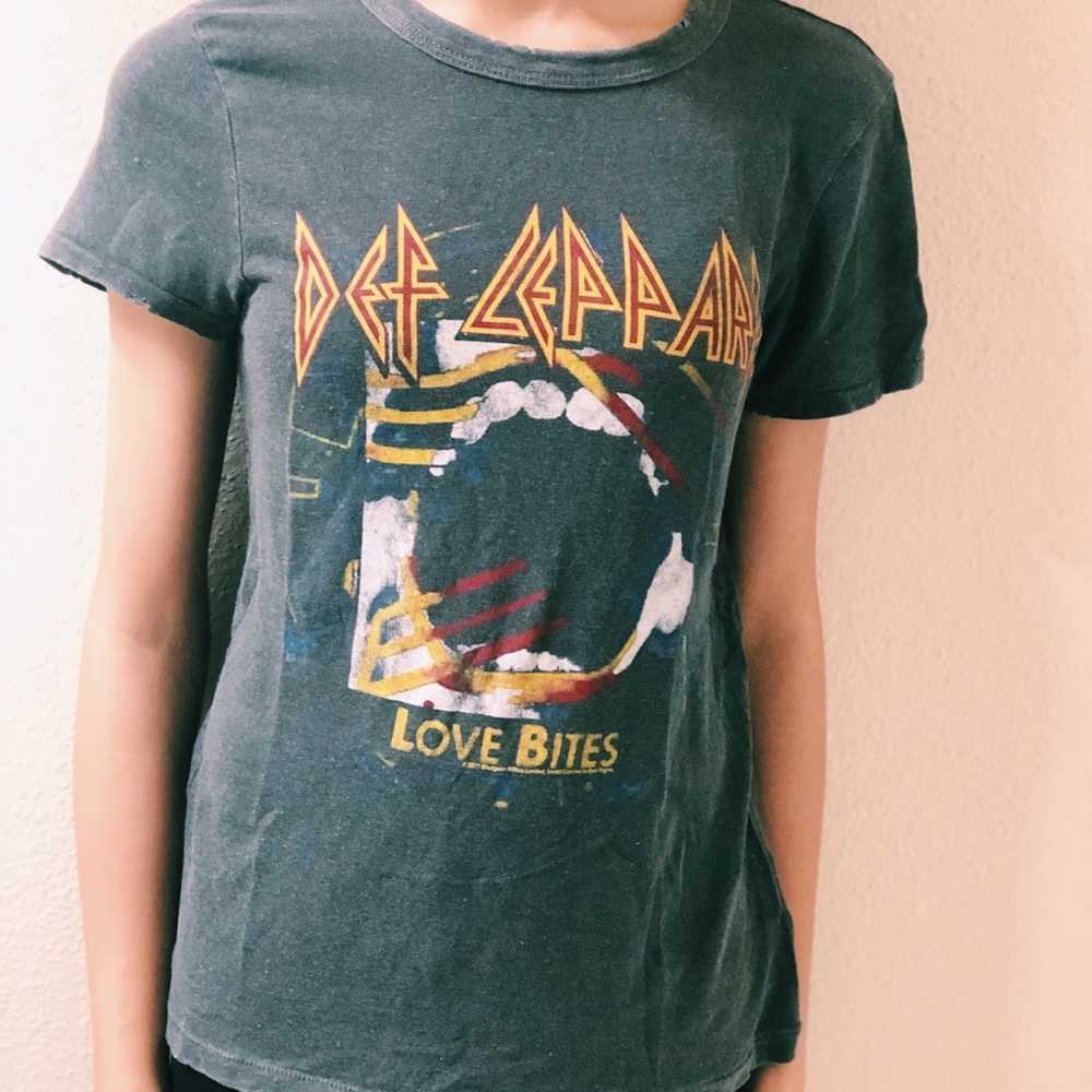 “Def Leopard Love Bites” Junk Food Tee